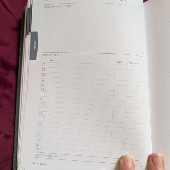 Hatch Notebook for Makers & Entrepreneurs - Planning Journal - NWOT - Picture 11 of 15